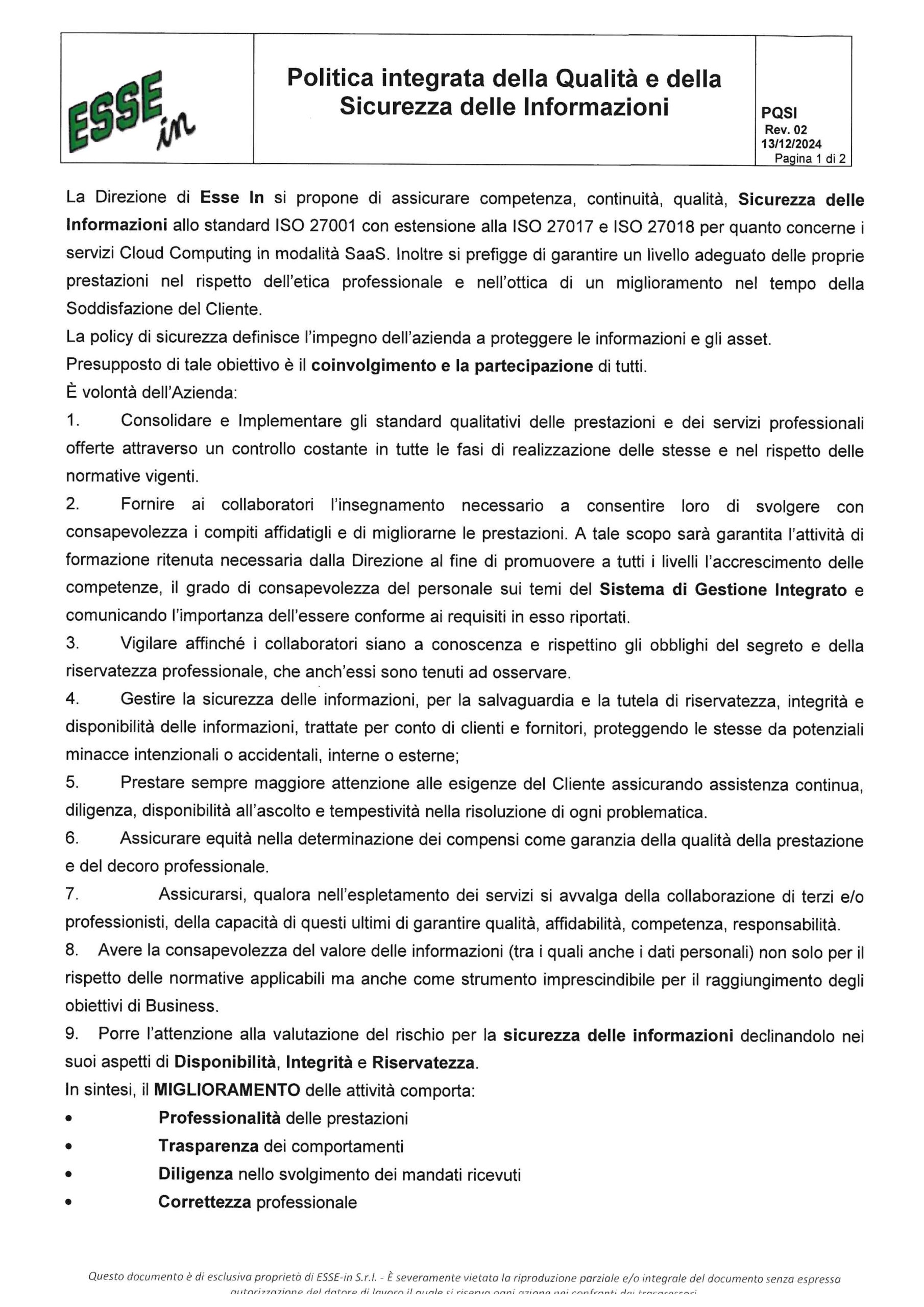 Politica Qualità Pag1